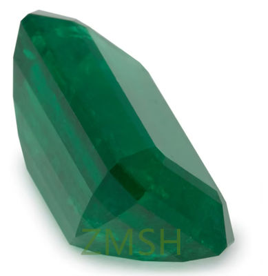 Zümrüt yeşil safir çiğ taş laboratuvarda üretilmiş zarif mücevherler için