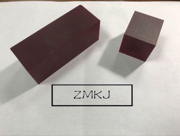36x36x60mmt Kırmızı Lazer Safir Kristal Cr3 + Katkılı Cr Al2O3 Blok Özelleştirilmiş Boyutu