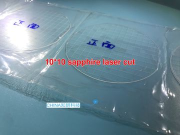 10x10 / 7x7mm Bilimsel Laboratuar Ekipmanları Safir Cam Lazer Kesim Kamera Koruyucu Lens