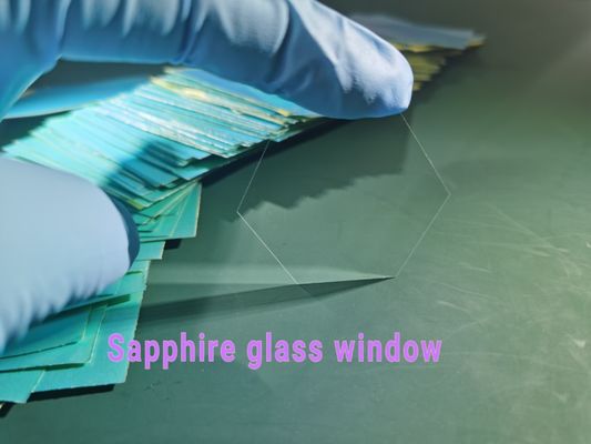Poligon 100um Kalınlık Safir Optik Pencere Gofreti Kimyasal Direnç
