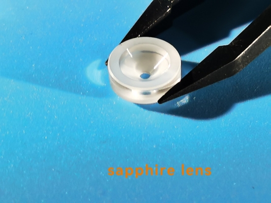 Fan Şeklinde Cilalı / Cilasız Safir Lens Gözlük Al2O3 Tek Kristal