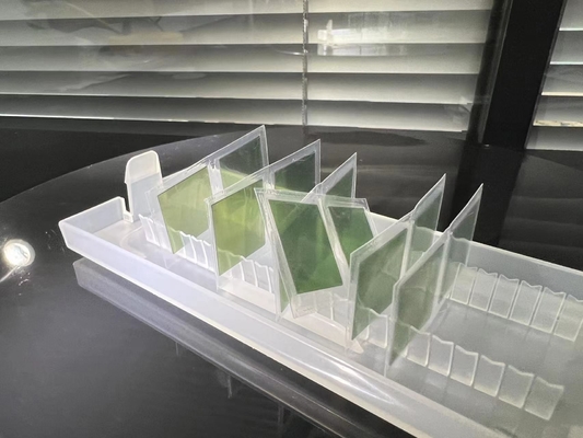 10 x 10 x 0,5 mm Silisyum Karbür Gofret 4H - N SiC Kristal Yongalar