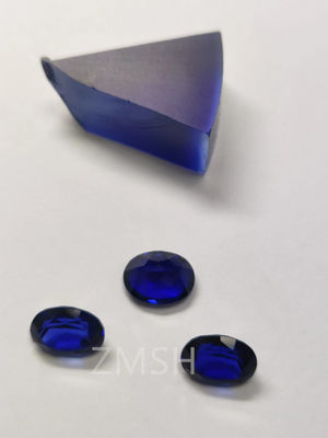 Blue Sapphire Row Gem Fe Ti Doped Kashmir Okyanus Mavi Gem Kristal Mücevher
