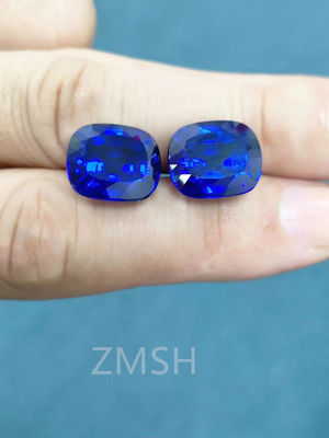 Blue Sapphire Row Gem Fe Ti Doped Kashmir Okyanus Mavi Gem Kristal Mücevher
