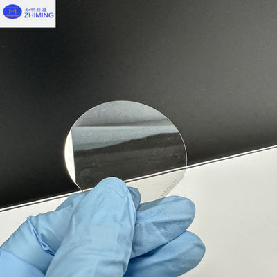 Silikon Karbid Wafer Özel Boyut Yarı yalıtımlı SiC Waferleri Neredeyse Renksiz Şeffaf Yüksek Basınç Direnci