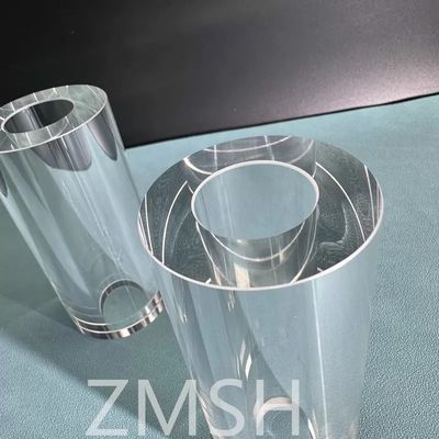 Sapphire Tube OD50mm ID25.4mm Uzunluk 100mm AL2O3 C-Axis KY Yöntem Mohs 9.0 Özellik