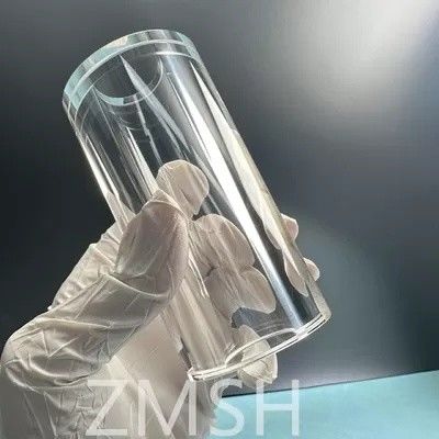 Sapphire Tube OD50mm ID25.4mm Uzunluk 100mm AL2O3 C-Axis KY Yöntem Mohs 9.0 Özellik