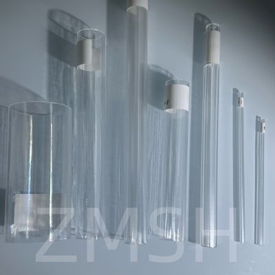 Şeffaf Sapphire Tube AL2O3 Yüksek Sertlik KY EFG cilalı Lon Kaynak özelleştirme
