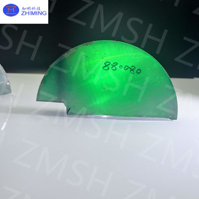 Zümrüt yeşil Moissanite SiC Tek Kristal Mohs sertliği 9.25 Mücevherlik için Moissanite hammaddesi