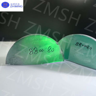 Zümrüt yeşil Moissanite SiC Tek Kristal Mohs sertliği 9.25 Mücevherlik için Moissanite hammaddesi