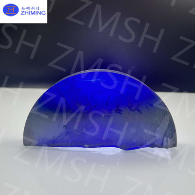 Mücevher endüstrisinde Royal Blue Moissanite Kaba Tek Kristal Silikon Karbid laboratuvarda yaratıldı