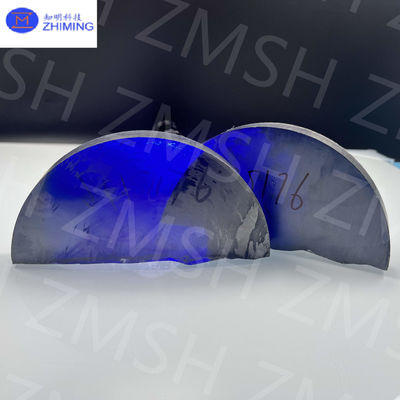Mücevher endüstrisinde Royal Blue Moissanite Kaba Tek Kristal Silikon Karbid laboratuvarda yaratıldı