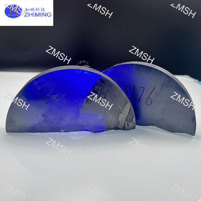 Moissanite Ham Gem Stone Royal Blue Sentetik SiC Monokristal Mohs Sertliği 9.25 Mücevherlik için ham malzemeler