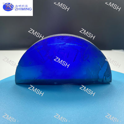 Moissanite Ham Gem Stone Royal Blue Sentetik SiC Monokristal Mohs Sertliği 9.25 Mücevherlik için ham malzemeler