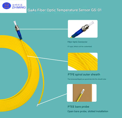 Yüksek hassasiyetli GaAs Fiber Optic Sıcaklık Sensörü Transformör Hotspot İzleme EMI-Dayanıklı