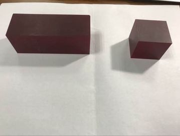 36x36x60mmt Kırmızı Lazer Safir Kristal Cr3 + Katkılı Cr Al2O3 Blok Özelleştirilmiş Boyutu