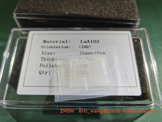 0.5mm LaAlO3 Kristal Gofretler LAO Tek Kristal Yüzey