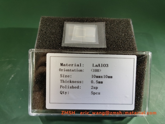 0.5mm LaAlO3 Kristal Gofretler LAO Tek Kristal Yüzey