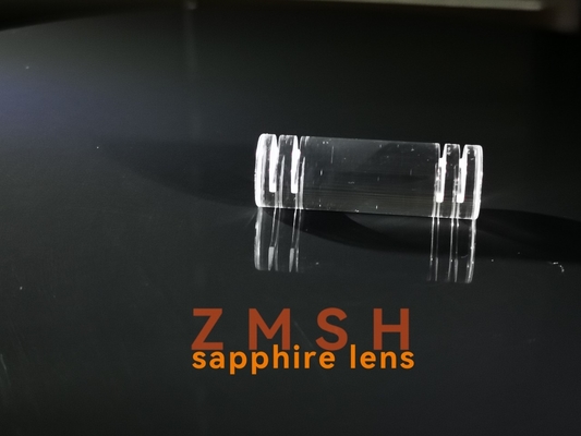 Yivli Monokristal Al2O3 Safir Crylinder Rod Lens