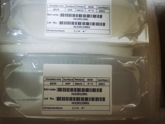 İyi fiyat C düzlemden A düzlemine 4° 2 inç 4 inç Sapphire Wafer DSP SSP Sapphire Substrate çevrimiçi