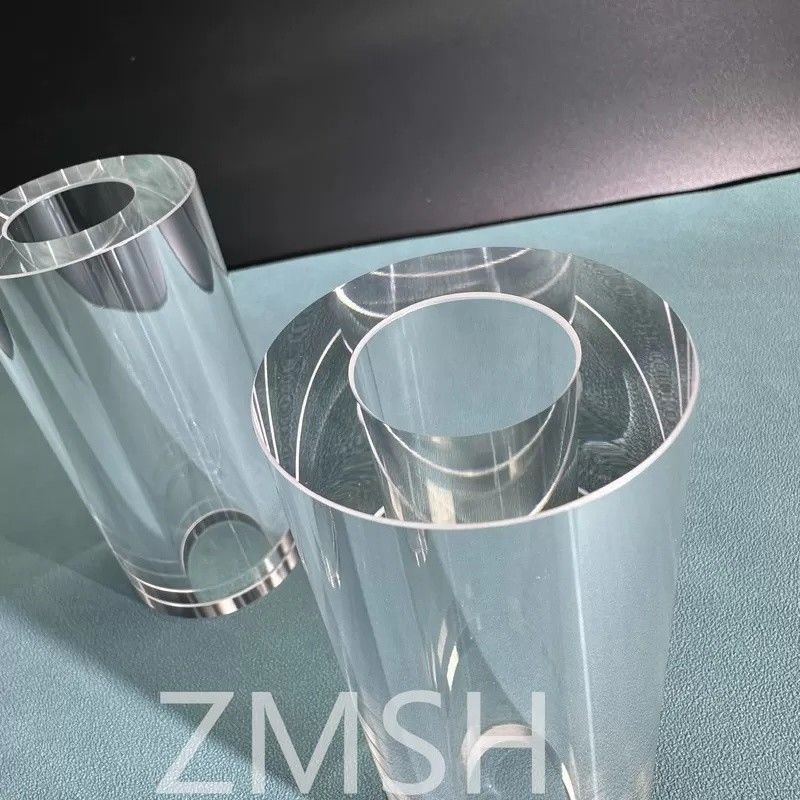 Sapphire Tube OD50mm ID25.4mm Uzunluk 100mm AL2O3 C-Axis KY Yöntem Mohs 9.0 Özellik