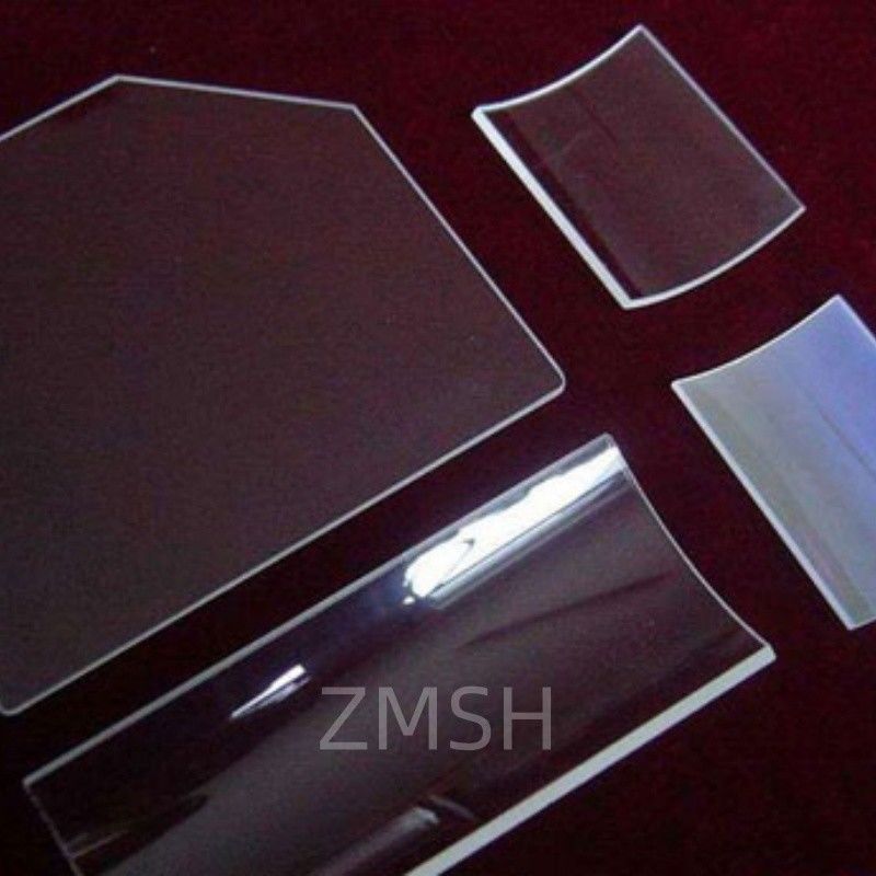 Kuvars Cam Pencereler CNC İşlenmiş Düzensiz Füzye Silika Plakaları Optik ve Lazer Sistemleri İçin