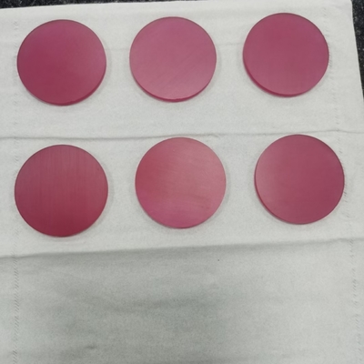 İyi fiyat Cr3+ Doping Yakut Titanyum Katkılı Safir Saat Camı Optik Winows için çevrimiçi