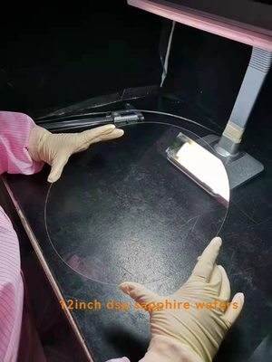 İyi fiyat 12 inç 300mm Çentiksiz Safir Yüzey Gofret Kristal Cam Yüksek Optik Geçirgenlik çevrimiçi