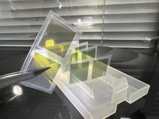 10 x 10 x 0,5 mm Silisyum Karbür Gofret 4H - N SiC Kristal Yongalar