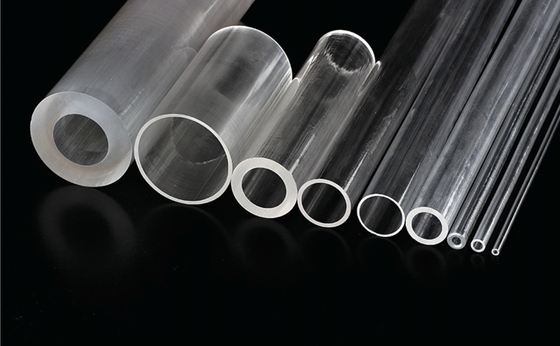 Optik Cilalı Safir Cam Tüp Silindir Lens Tüpü / Çubuk Yüksek Sıcaklık