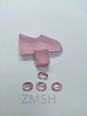 Mercan / Gül Pembe Sapphire Ham / Roughgem Kristal Lab Mücevher Aksesuarları İçin Yapılmış