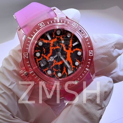 İyi fiyat Laboratuvarda yetiştirilen Sakura Pembe Sapphire Saat Kutusu Lüks Çizik Direnci çevrimiçi