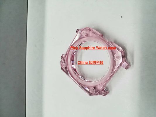 İyi fiyat Pembe Safir Kristal Saat Kasası Cilalı Yüzey Aşınma Çizilme Direnci çevrimiçi