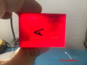 İyi fiyat Lazer Cihaz İçin Kırmızı Renkli Titanyum Katkılı Safir Katkılı Safir Tek Kristal Lens çevrimiçi