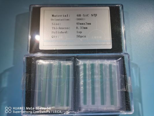 İyi fiyat Optik Kare 40x3mmt 6H-N Sic Silikon Karbon Cips çevrimiçi