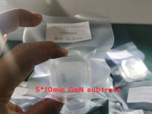 İyi fiyat Özel Boyut 5x10mm M Eksen Serbest Daimi HVPE Galyum Nitrür Gofret çevrimiçi
